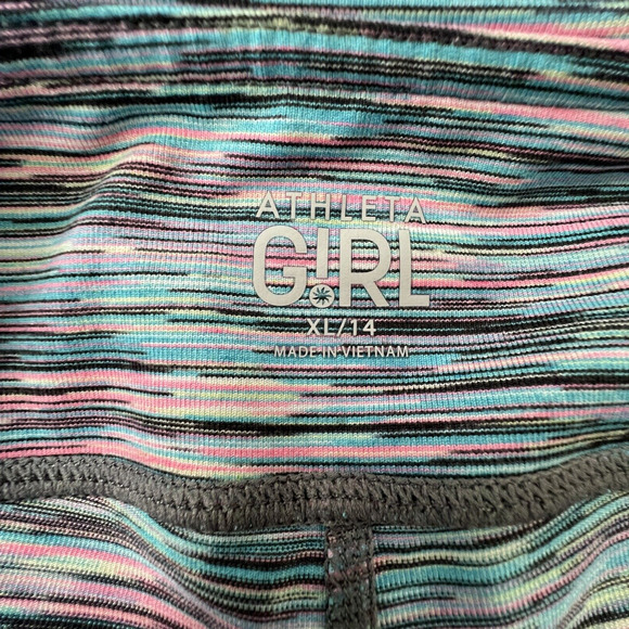 Athleta Girls Multi-Color Space Dye Capri Leggings Size 14 - Picture 4 of 6